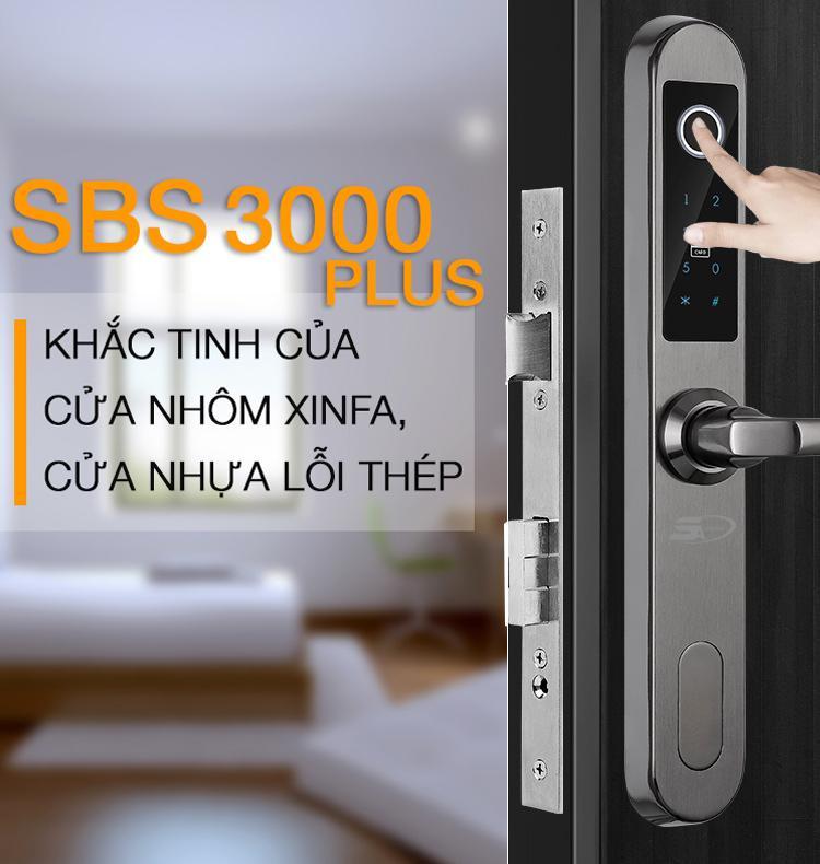 Giới thiệu khóa vân tay cho cửa nhôm xingfa SBS 3000plus